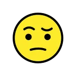 Face With Raised Eyebrow SVG Icon